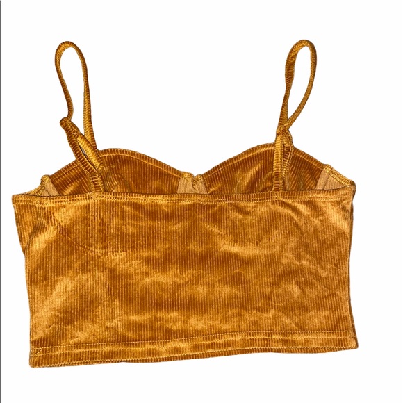Small Velvet Bustier Crop Top - Picture 2 of 2